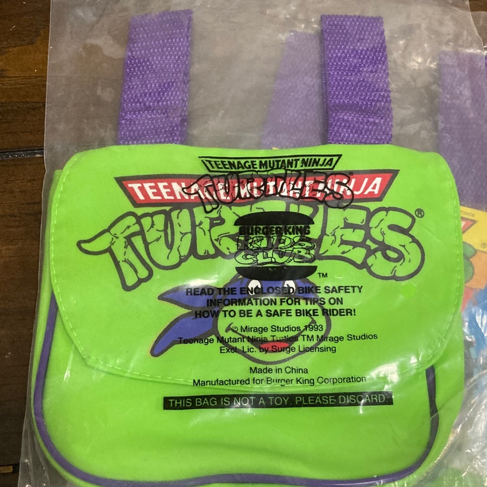 Kids Backpack - Green and Purple
